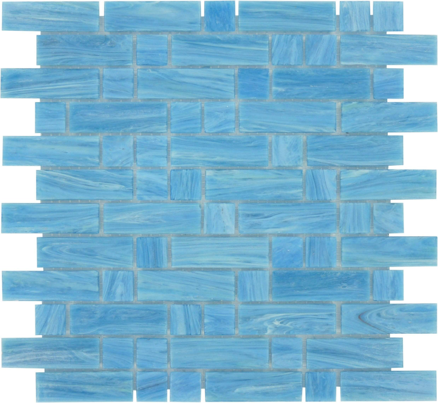 Ionian Random Brick Glossy Glass Tile Royal Tile & Stone