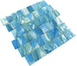 Slip Stream Gulf Stream Blue Glossy Glass Tile Royal Tile & Stone