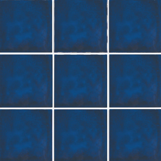 Sol Blue 6×6 Glossy Porcelain Tile Royal Tile & Stone