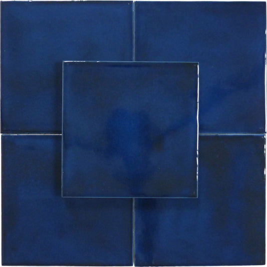 Sol Blue 6×6 Glossy Porcelain Tile Royal Tile & Stone