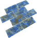 Stratos Cosmic Blue 3x6 Glossy Glass Tile Royal Tile & Stone
