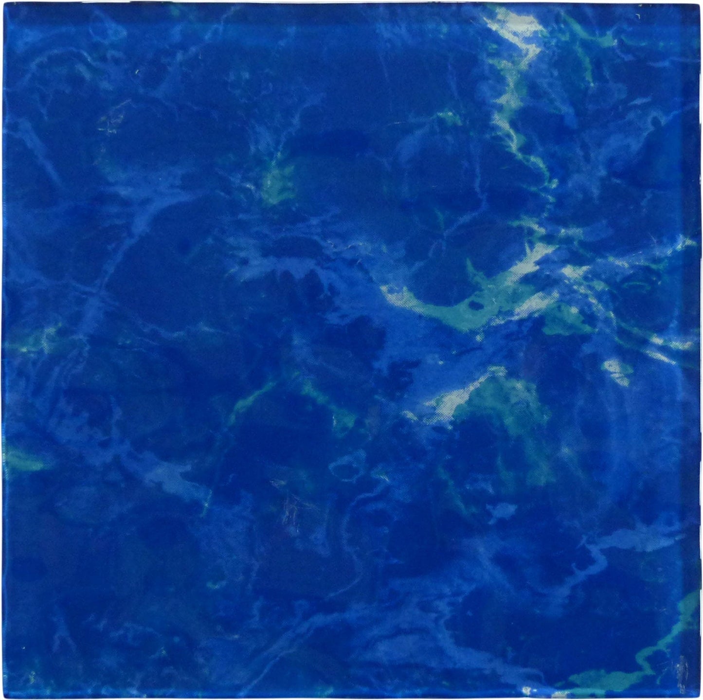 Stratos Zaffiro Blue 6x6 Glossy Glass Tile Royal Tile & Stone