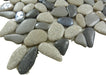 Liquid Rocks Southern Lakes Grey Glass and Stone Pebble Tile Royal Tile & Stone