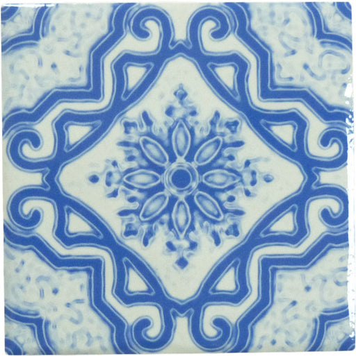 Maioliche Alaskan Blue 6x6 Glossy Porcelain Tile Royal Tile & Stone