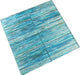 Rainbow Streak Aqua 6x6 Glossy Glass Tile Royal Tile & Stone