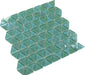 Triangle Greenstone Green Glossy and Iridescent Glass Tile Royal Tile & Stone