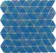Triangle Topazstone Blue Glossy and Iridescent Glass Tile Royal Tile & Stone