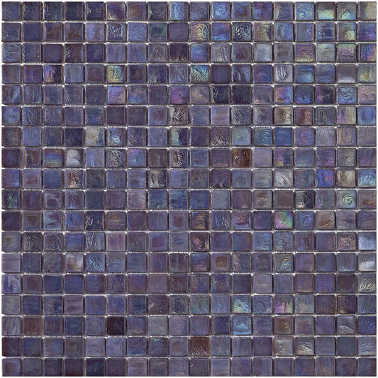 Iridium 5/8x5/8 Azalea 4 Iridescent Glass Tile SICIS