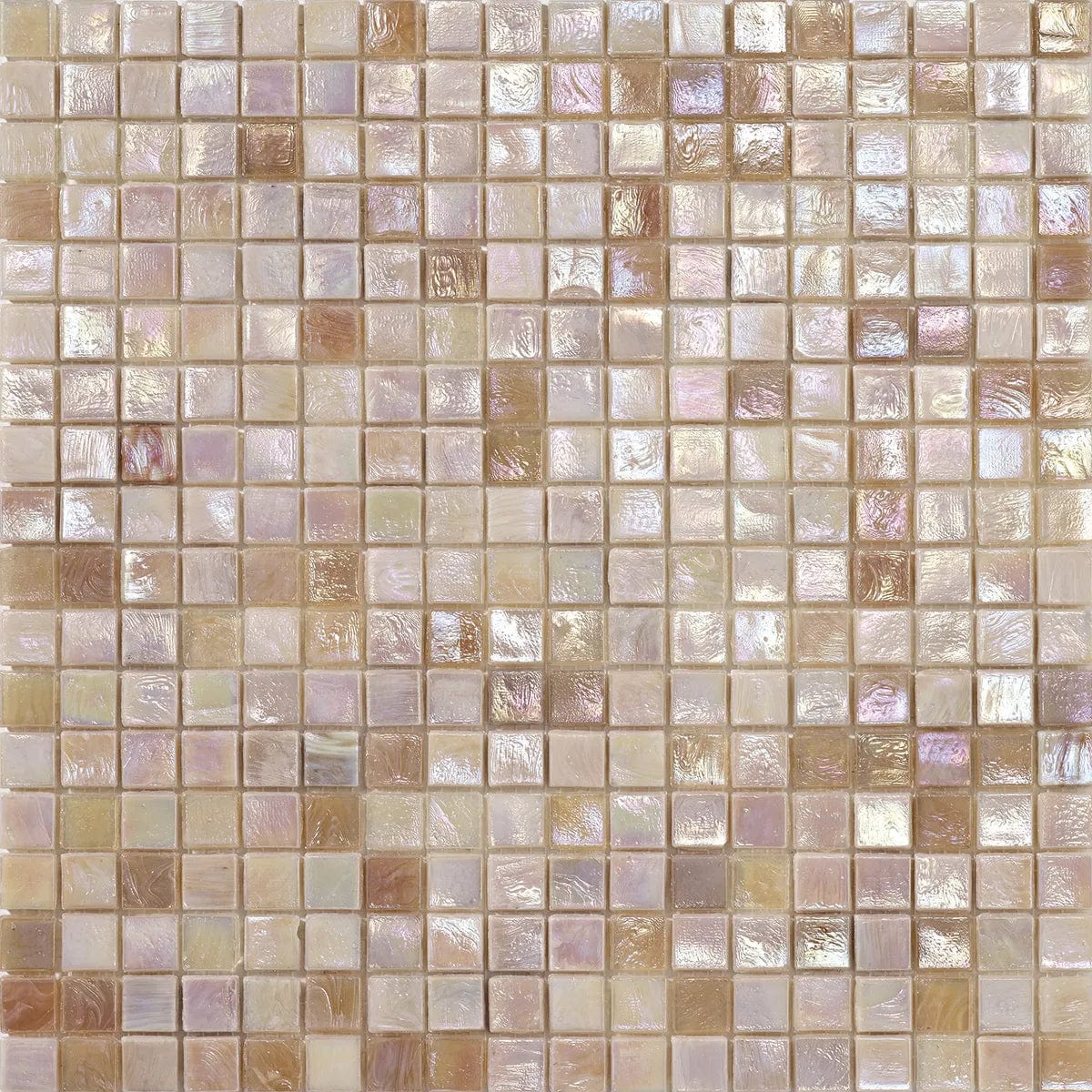 Iridium 5/8x5/8 Crocus 2 Iridescent Glass Tile SICIS