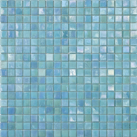 Iridium 5/8x5/8 Hyacinth Iridescent Glass Tile SICIS