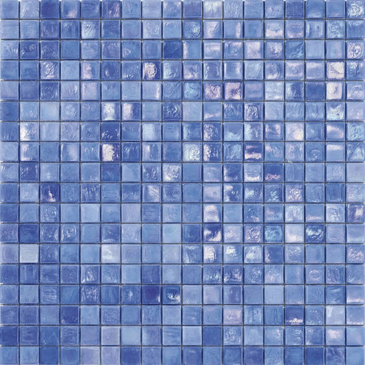 Iridium 5/8x5/8 Periwinkle Iridescent Glass Tile SICIS