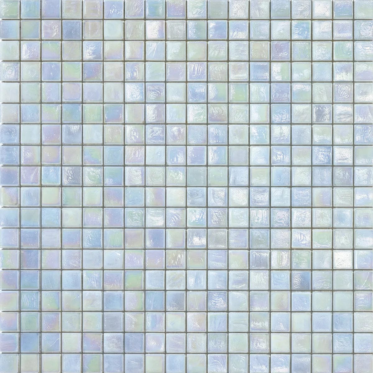 Iridium 5/8x5/8 Petunia 1 Iridescent Glass Tile SICIS