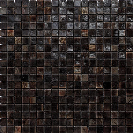 Murano Smalto 5/8x5/8 Chestnut 4 Glass Tile SICIS