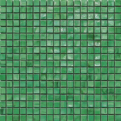 Murano Smalto 5/8x5/8 Emerald 3 Glass Tile SICIS