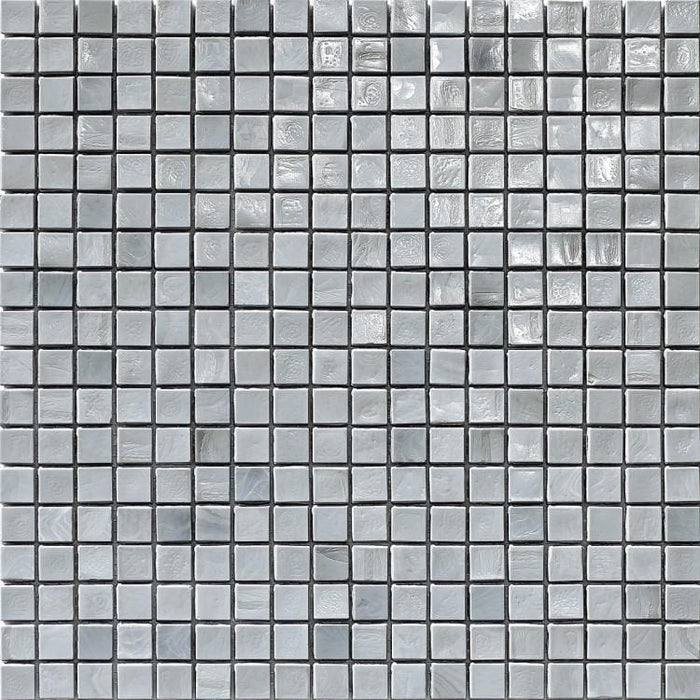 Murano Smalto 5/8x5/8 Titanium 1 Glass Tile SICIS