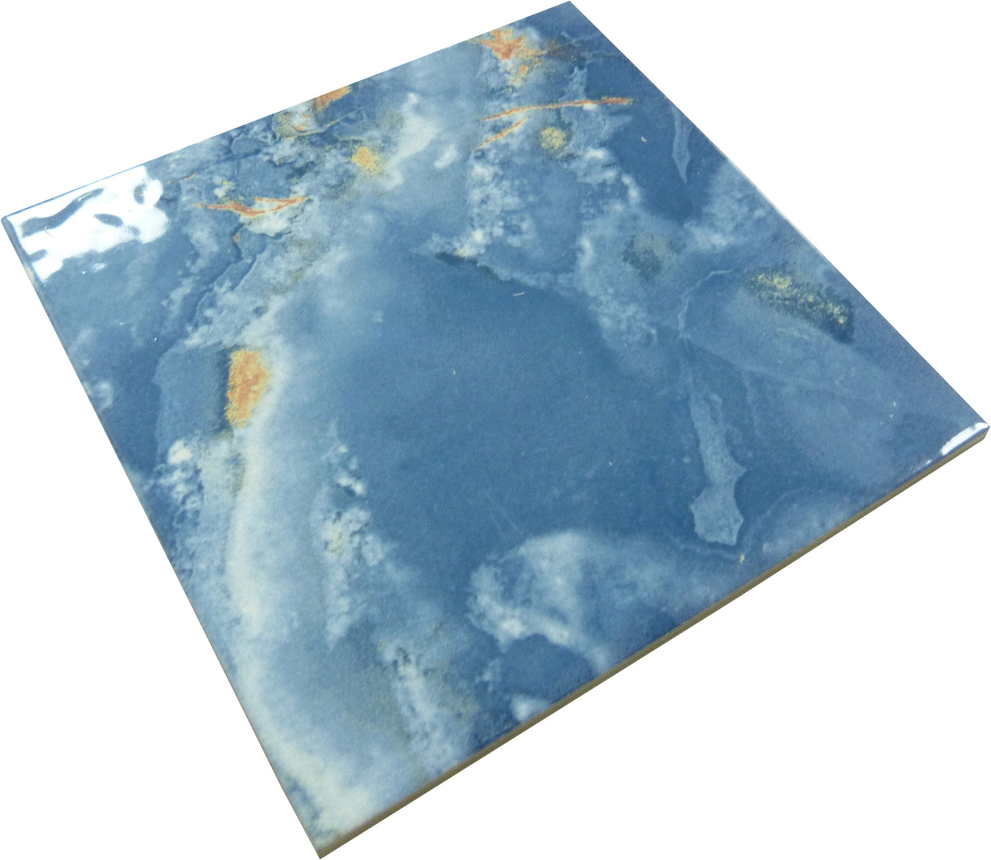 Agata Acuario Blue 6x6 Matte Porcelain Tile Universal Glass Designs