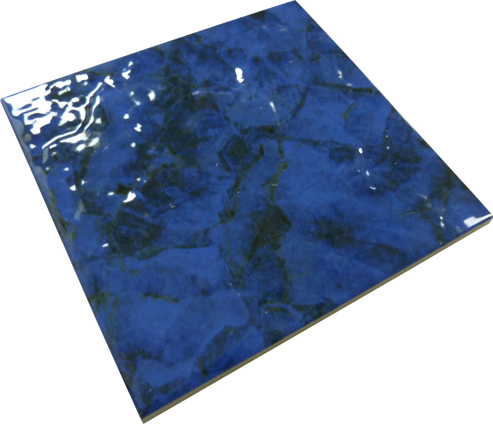 Reef Relief Cobalto Blue 6x6 Matte Porcelain Tile Universal Glass Designs