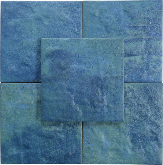 Turqueta Azor Blue 6x6 Matte Porcelain Tile Universal Glass Designs