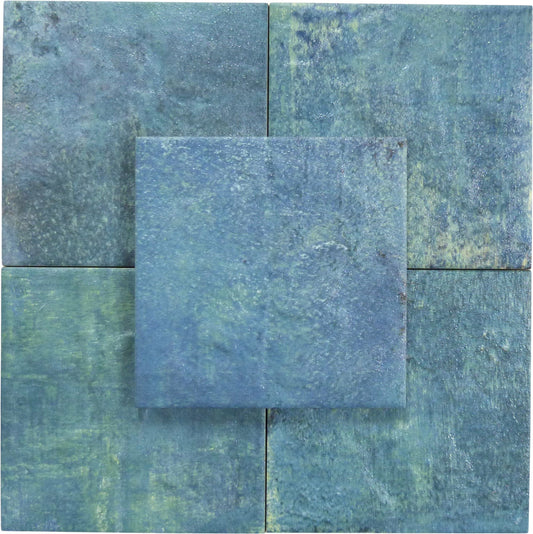 Turqueta Maya Green 6x6 Matte Porcelain Tile Universal Glass Designs