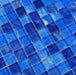 Watercolors Mix Blue 1x1 Glossy Glass Tile Royal Tile & Stone