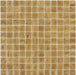 Edna Travertine Noce 1" x 1" Glossy Glass Tile Absolut Glass