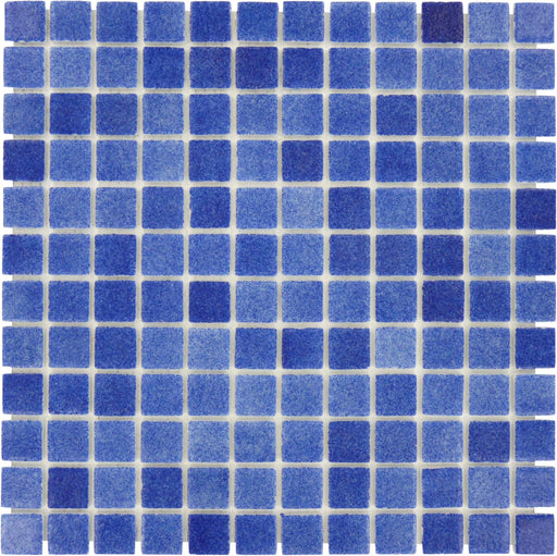 Fog Navy Blue Nieblas Anti Slip 1'' x 1'' Glossy Glass Tile Absolut Glass