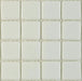 White Glossy Anti Slip 1"x 1" Glass Tile Absolut Glass