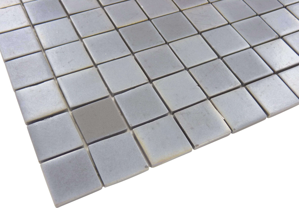 Stainless Steel 1'' x 1'' Glass Glossy Tile Absolut Glass