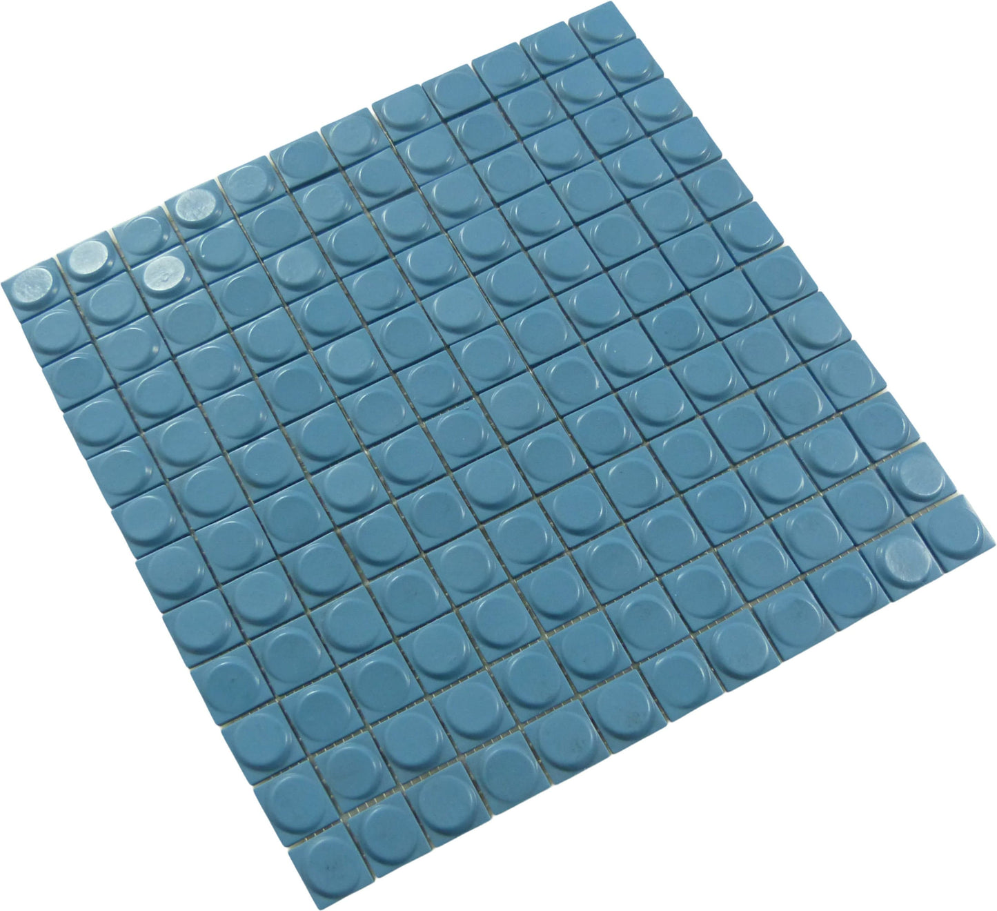 Aura Laguna Blue 1" x 1" Matte Glass Tile Absolut Glass