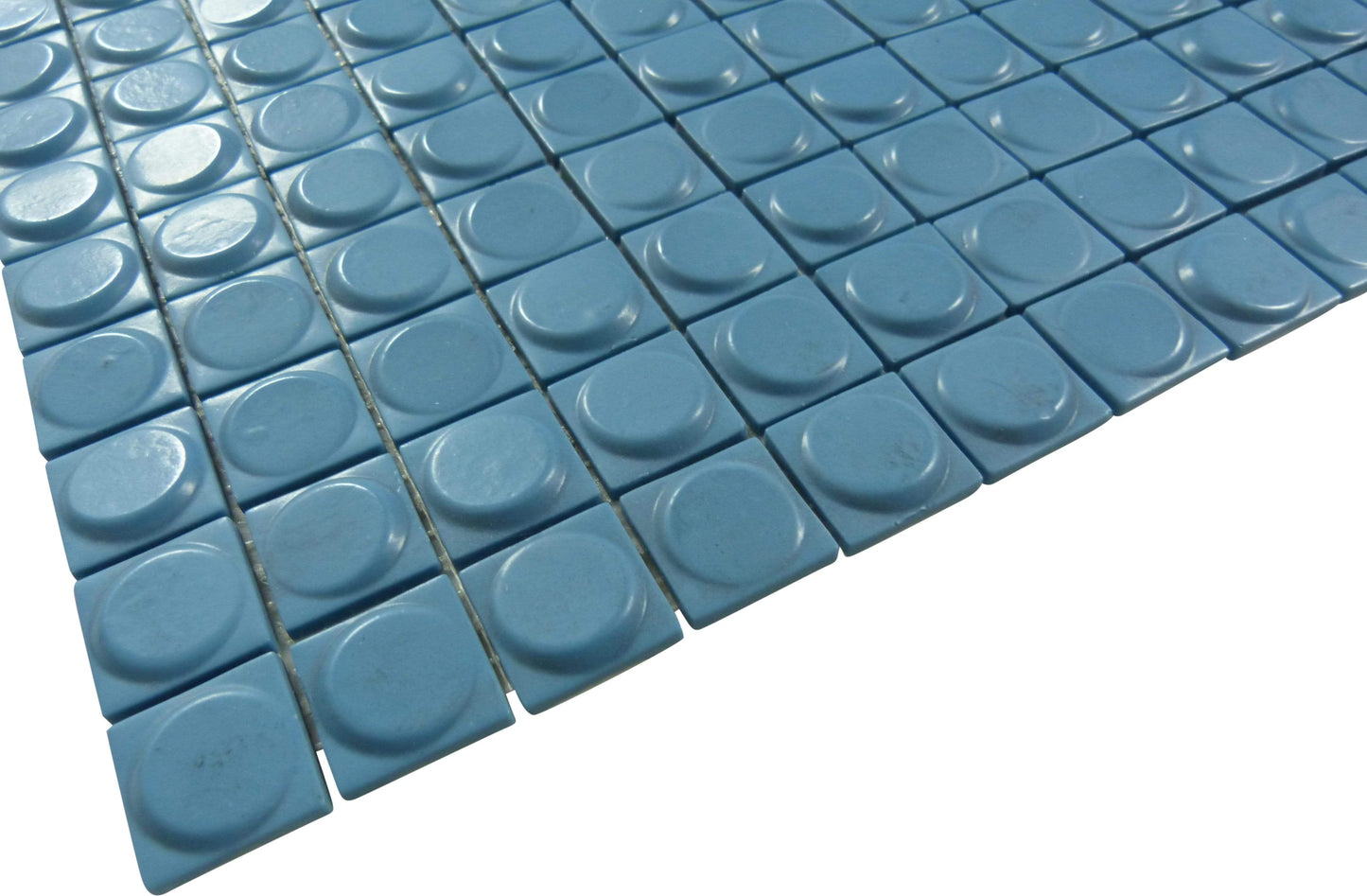 Aura Laguna Blue 1" x 1" Matte Glass Tile Absolut Glass