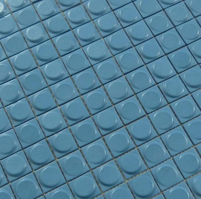 Aura Laguna Blue 1" x 1" Matte Glass Tile Absolut Glass