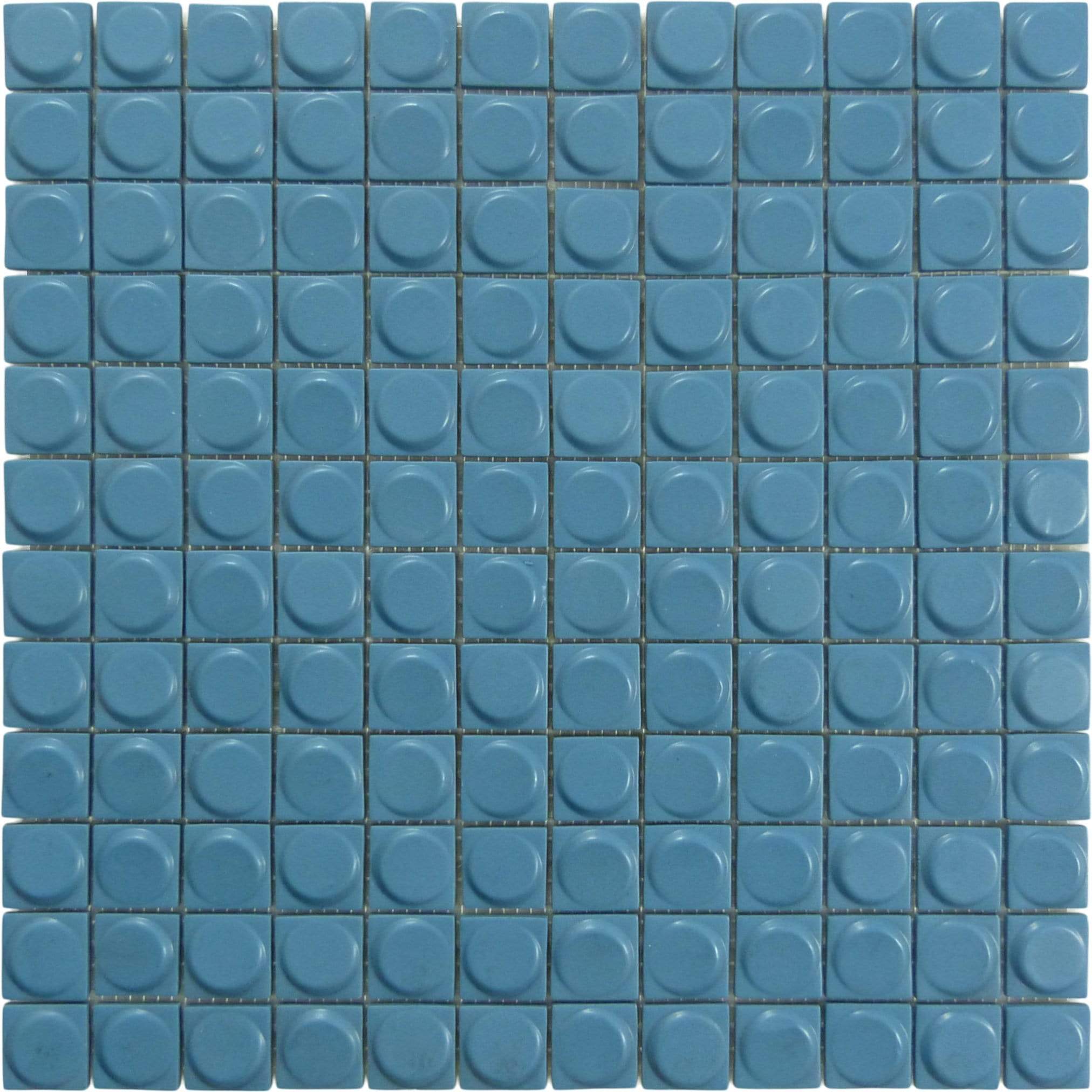 Aura Laguna Blue 1" x 1" Matte Glass Tile Absolut Glass