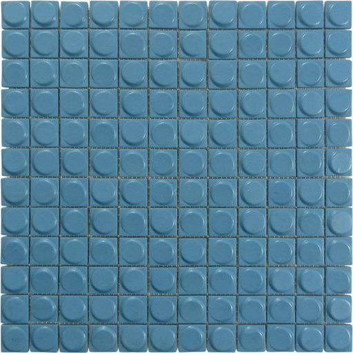 Aura Laguna Blue 1" x 1" Matte Glass Tile Absolut Glass