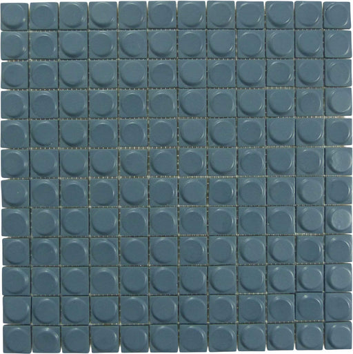 Aura Smoky Blue 1" x 1" Matte Glass Tile Absolut Glass