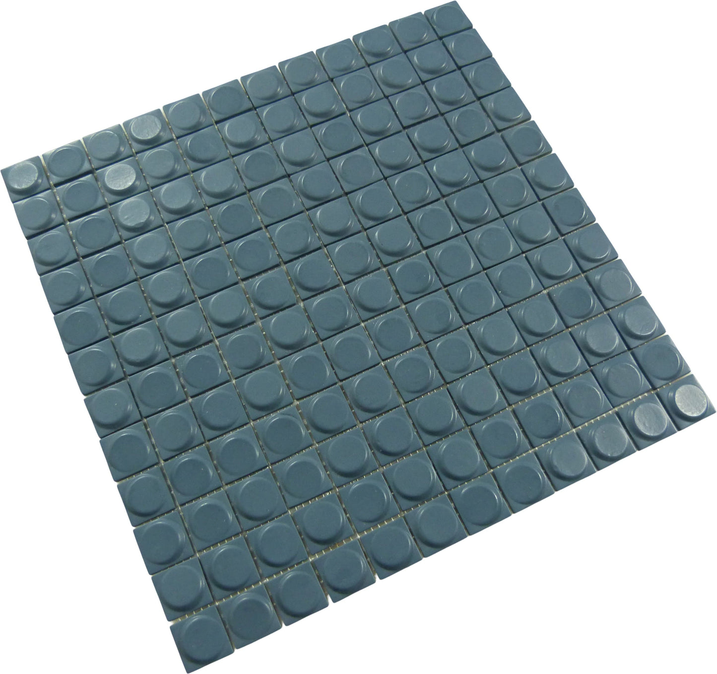 Aura Smoky Blue 1" x 1" Matte Glass Tile Absolut Glass