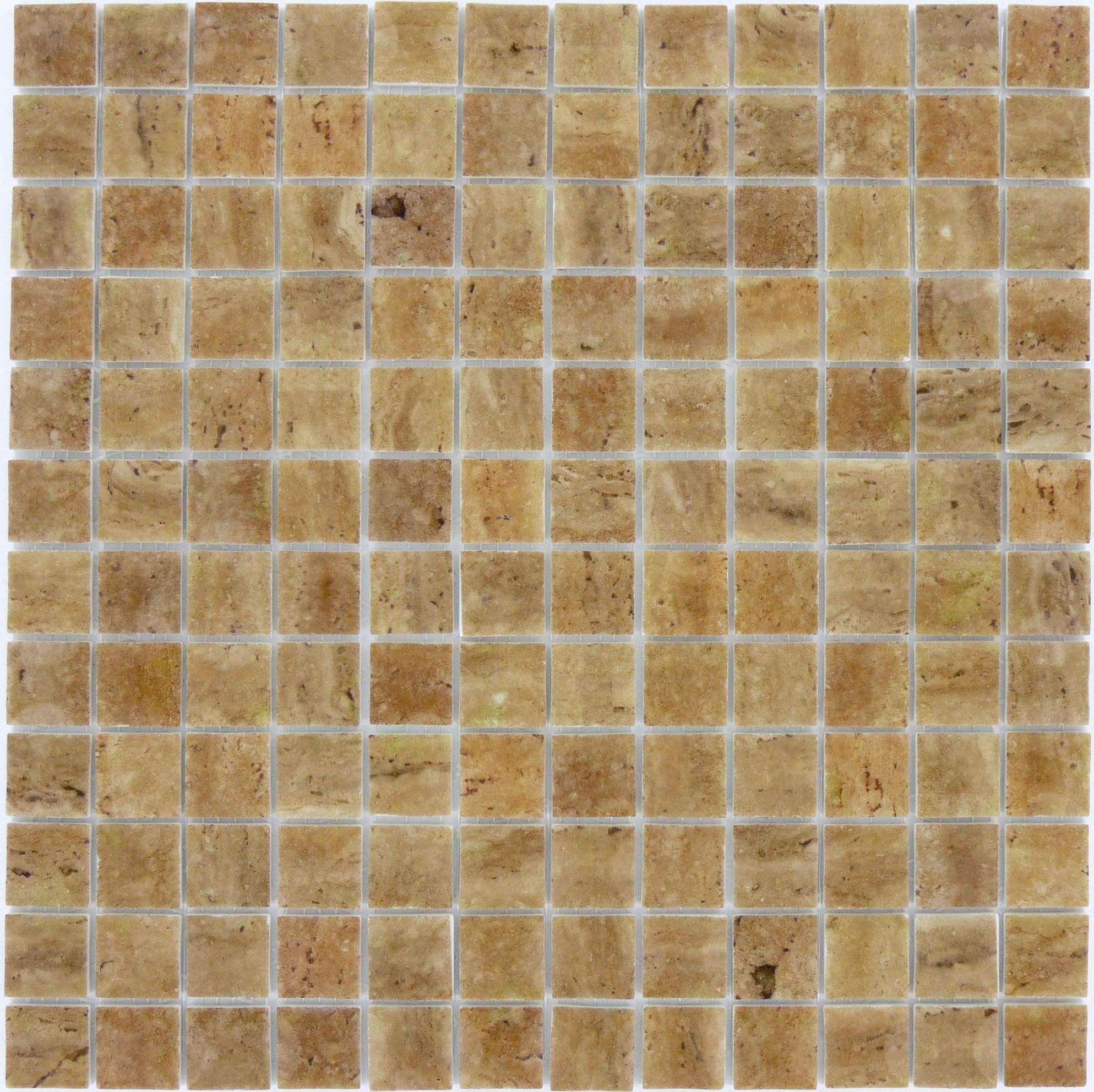 Glass Tiles Bathroom Kitchen Glass Wall Tiles Oasis   Absolut Glass Vidrepur Edna Travertine Noce 1 X 1 Matte Glass Tile Ednatravertinonocemt 29699606184130 1987x1983 