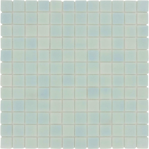 Fog Clear Sky Blue Anti Slip 1'' x 1'' Glossy Glass Tile Absolut Glass