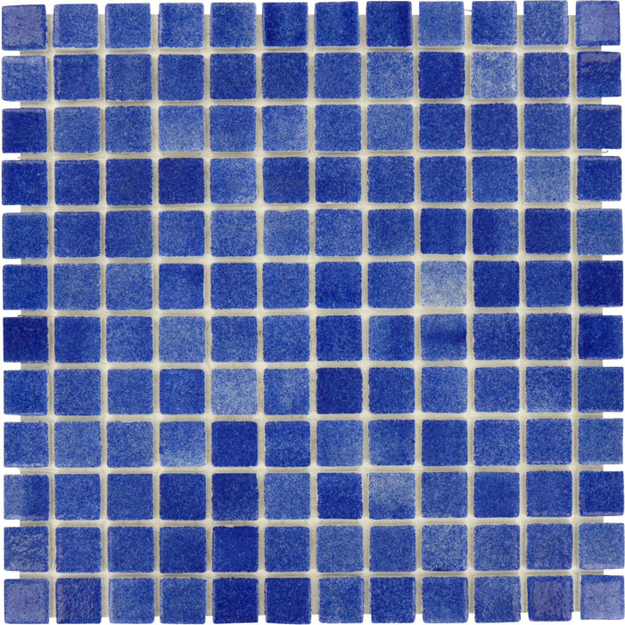 Fog Navy Blue Nieblas 1'' x 1'' Glossy Glass Tile Absolut Glass