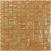 Moon Titan Gold Orange 1" x 1" Glossy & Iridescent Glass Tile Absolut Glass