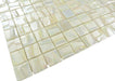 Moon Venus White 1" x 1" Glossy & Iridescent Glass Tile Absolut Glass