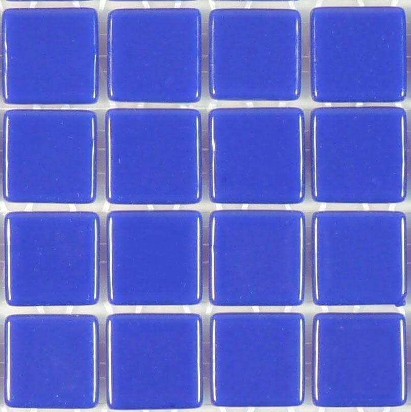 Navy Blue 1" x 1" Glossy Glass Tile Absolut Glass