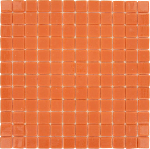 Orange 1'' x 1'' Glossy Glass Tile Absolut Glass