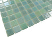 Shell Crystal Green 1" x 1" Glossy & Iridescent Glass Tile Absolut Glass