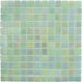 Shell Mystic Green 1" x 1" Glossy & Iridescent Glass Tile Absolut Glass
