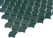 Soul Flat Fans Green Fishscale Glossy Glass Tile Absolut Glass