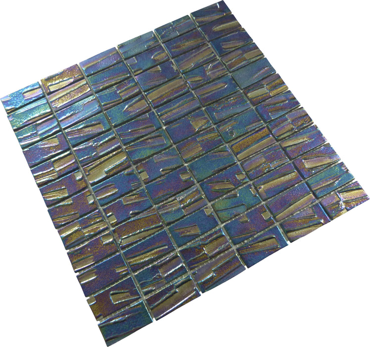 Super Nova Brick 1'' x 2'' Glossy & Iridescent Glass Tile Absolut Glass