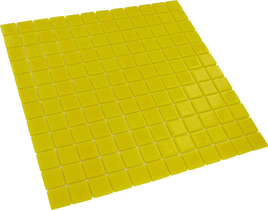 Yellow 1'' x 1'' Glossy Glass Tile Absolut Glass