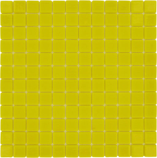 Yellow 1'' x 1'' Glossy Glass Tile Absolut Glass