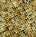 Golden Desert 3/8'' x 3/8'' Glossy Glass Tile Botanical Glass