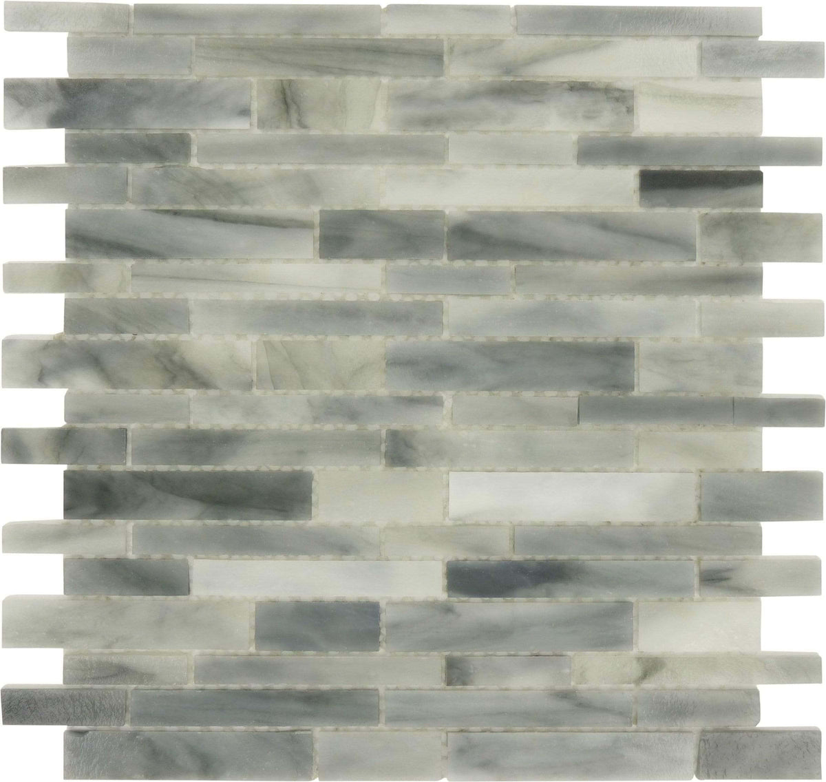 Hirsch Random Bricks Grey Glass Random Bricks Tile Glossy JS0387